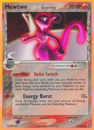Mewtwo (Delta Species) - 12/null [Delta Species] Reverse Holofoil