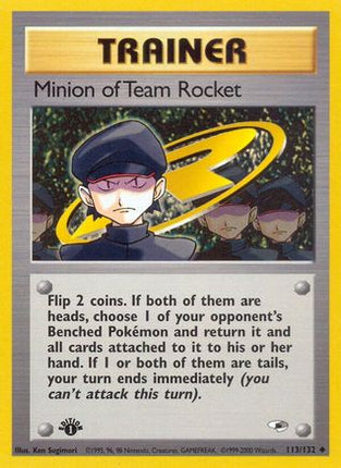 Minion of Team Rocket - 113/132 [Gym Heroes] 1st Edition