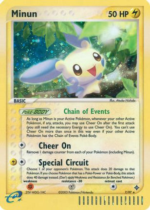 Minun - 7/97 [Dragon] Reverse Holofoil