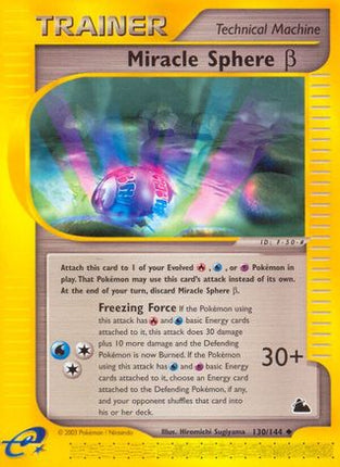 Miracle Sphere Beta - 130/144 [Skyridge] Reverse Holofoil