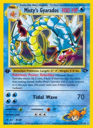 Misty's Gyarados - 13/132 [Gym Challenge] Unlimited Holofoil