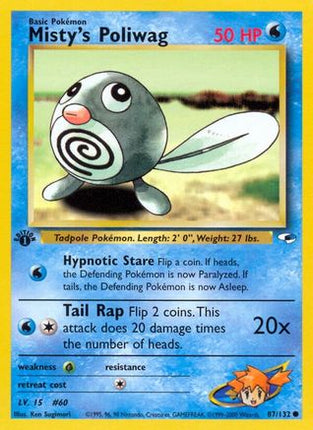 Misty's Poliwag - 87/132 [Gym Heroes] 1st Edition