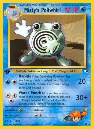 Misty's Poliwhirl - 53/132 [Gym Heroes] 1st Edition