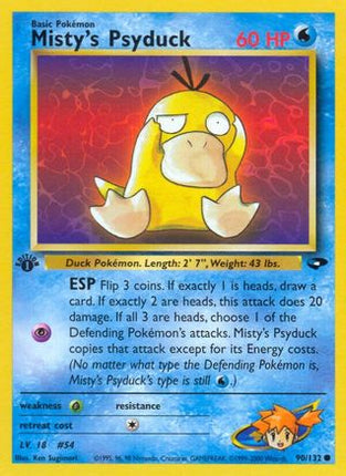 Misty's Psyduck - 90/132 [Gym Challenge] Unlimited