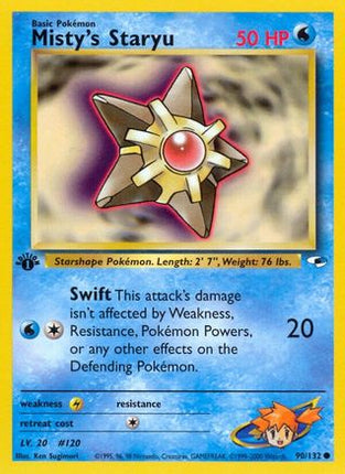 Misty's Staryu - 90/132 [Gym Heroes] 1st Edition