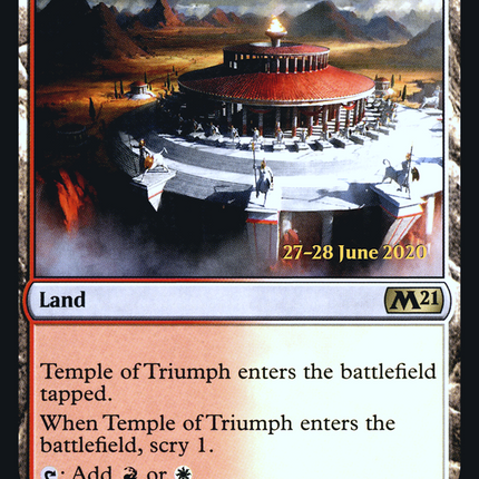 Temple of Triumph [Core Set 2021 Promos] Prerelease Foil