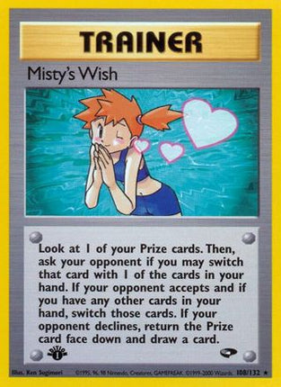 Misty's Wish - 108/132 [Gym Challenge] 1st Edition
