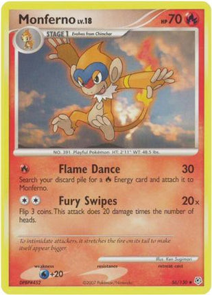 Monferno - 56/130 [Diamond and Pearl] Reverse Holofoil