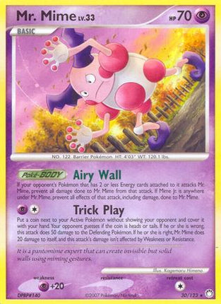 Mr. Mime - 30/null [Mysterious Treasures] Reverse Holofoil