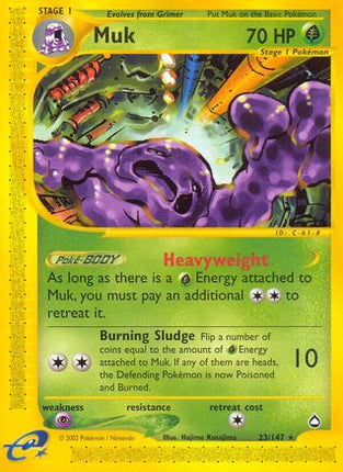 Muk - 23/147 [Aquapolis] Reverse Holofoil