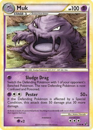 Muk - 31/106 [Undaunted] Reverse Holofoil