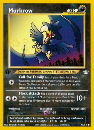 Murkrow - 46/64 [Neo Revelation] 1st Edition