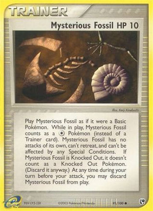 Mysterious Fossil - 91/109 [Sandstorm] Reverse Holofoil
