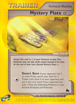 Mystery Plate Alpha - 133/144 [Skyridge] Reverse Holofoil