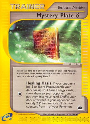 Mystery Plate Delta - 136/144 [Skyridge] Reverse Holofoil