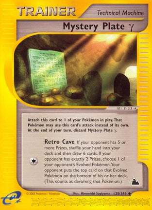 Mystery Plate Gamma - 135/144 [Skyridge]