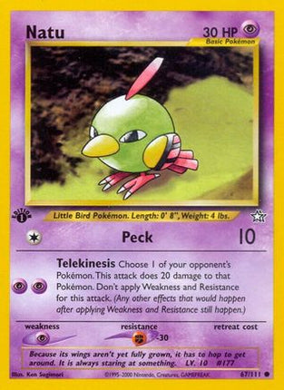 Natu - 67/111 [Neo Genesis] 1st Edition