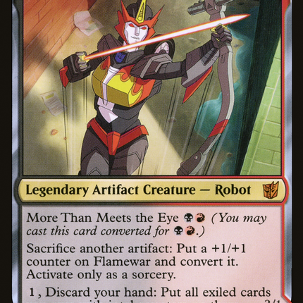 Flamewar, Brash Veteran // Flamewar, Streetwise Operative [Transformers]