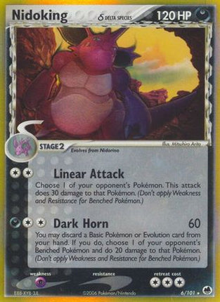 Nidoking (Delta Species) - 6/106 [Dragon Frontiers] Reverse Holofoil