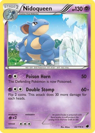 Nidoqueen - 42/106 [Plasma Freeze] Reverse Holofoil