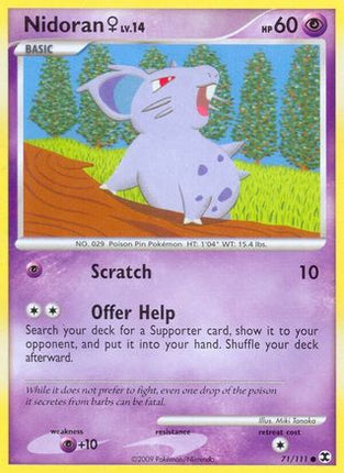 Nidoran F - 71/106 [Rising Rivals] Reverse Holofoil