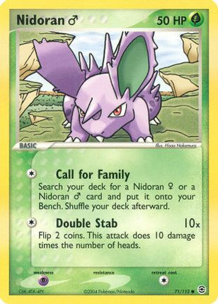 Nidoran M - 71/112 [FireRed & LeafGreen] Reverse Holofoil