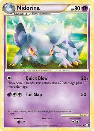 Nidorina - 45/106 [Triumphant] Reverse Holofoil