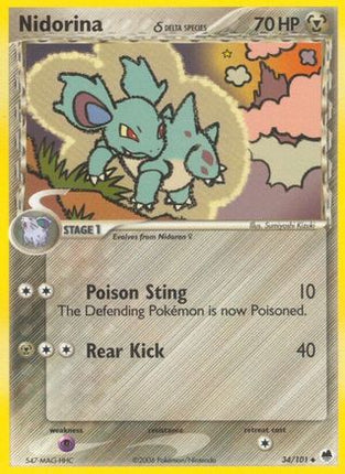 Nidorina (Delta Species) - 34/106 [Dragon Frontiers] Reverse Holofoil
