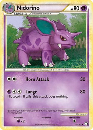 Nidorino - 46/106 [Triumphant] Reverse Holofoil