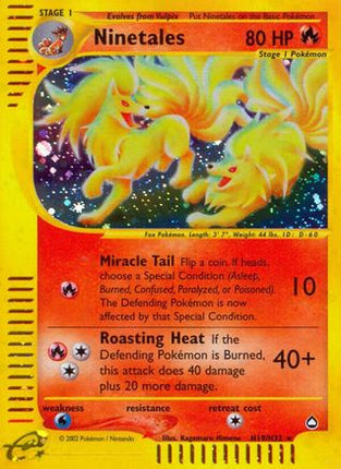 Ninetales (H19) - H19/147 [Aquapolis] Holofoil