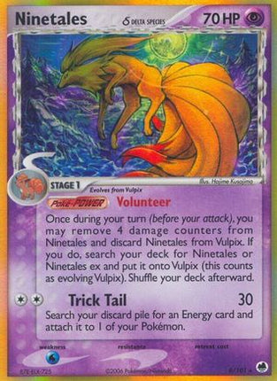 Ninetales (Delta Species) - 8/106 [Dragon Frontiers] Holofoil