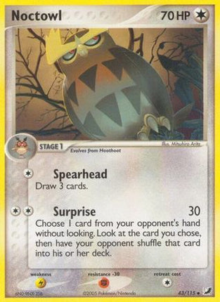 Noctowl - 43/115 [Unseen Forces] Reverse Holofoil