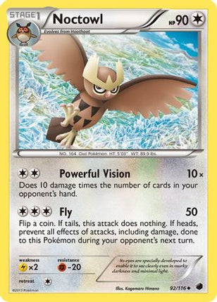 Noctowl - 92/106 [Plasma Freeze] Reverse Holofoil