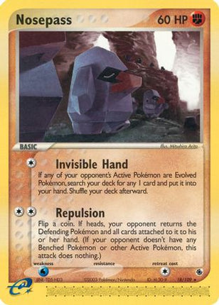 Nosepass - 18/109 [Ruby and Sapphire] Reverse Holofoil