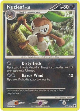 Nuzleaf - 57/130 [Diamond and Pearl] Reverse Holofoil