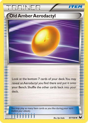 Old Amber Aerodactyl - 97/108 [Dark Explorers] Reverse Holofoil