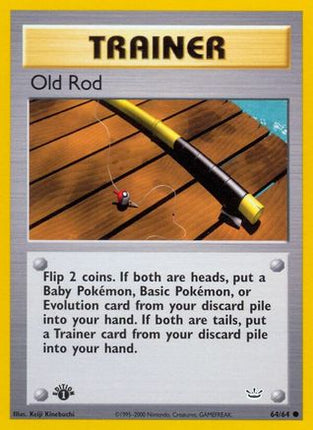 Old Rod - 64/64 [Neo Revelation] 1st Edition