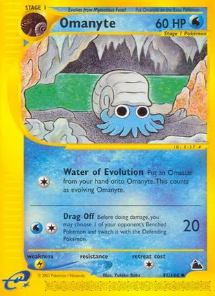 Omanyte - 41/144 [Skyridge] Reverse Holofoil
