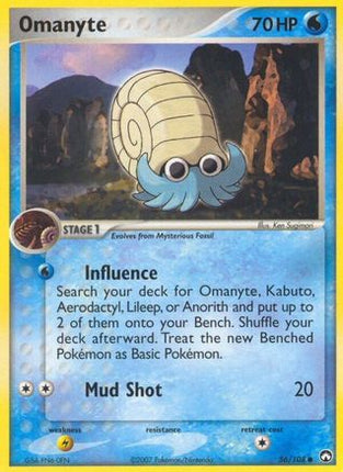 Omanyte - 56/null [Power Keepers] Reverse Holofoil