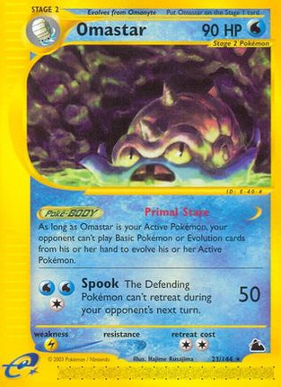Omastar - 23/144 [Skyridge] Reverse Holofoil