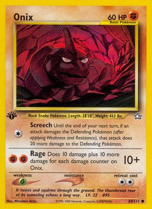 Onix - 69/111 [Neo Genesis] 1st Edition