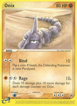 Onix - 71/109 [Sandstorm] Reverse Holofoil