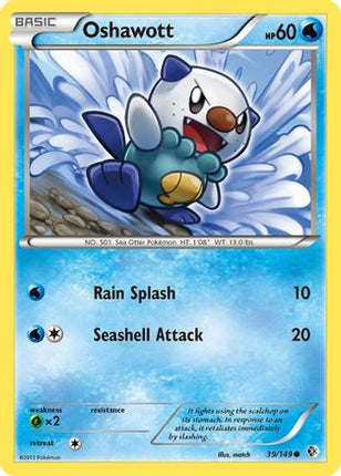 Oshawott - 39/149 [Boundaries Crossed] Reverse Holofoil