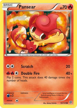 Pansear - 19/108 [Plasma Storm] Reverse Holofoil