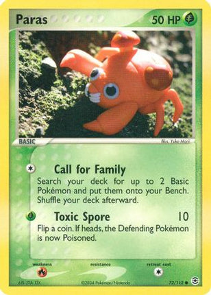 Paras - 72/112 [FireRed & LeafGreen]