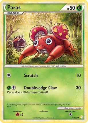 Paras - 76/106 [HeartGold SoulSilver]