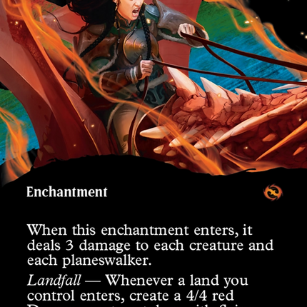 Dragonback Assault (Borderless) [Tarkir: Dragonstorm] Foil