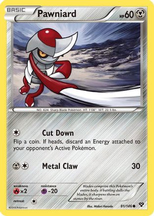 Pawniard - 81/106 [XY Base Set] Reverse Holofoil