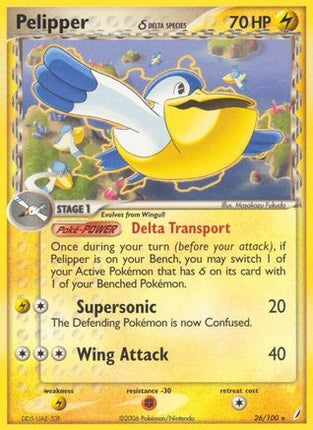 Pelipper (Delta Species) - 26/100 [Crystal Guardians]