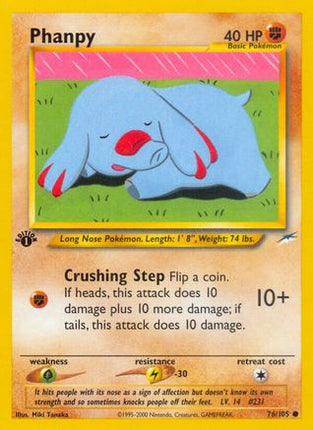 Phanpy - 76/105 [Neo Destiny] 1st Edition